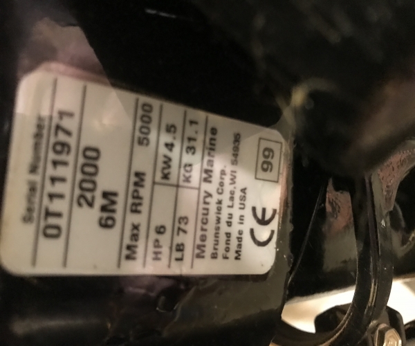 Others For Sale in Georgia by owner | 2000 MERCURY 6 HP Outboard